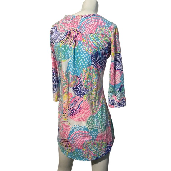 LILLY PULITZER Womens Multi Color Roar Of The Sea Ali Dress Sz XS - Picture 5 of 12